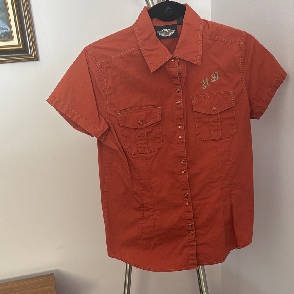 Harley-Davidson Orange Shirt